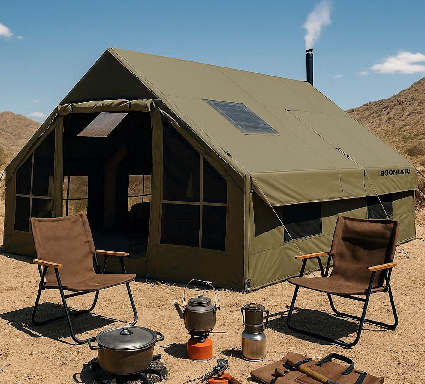 BOOMLATU Large Luxury Inflatable Tent