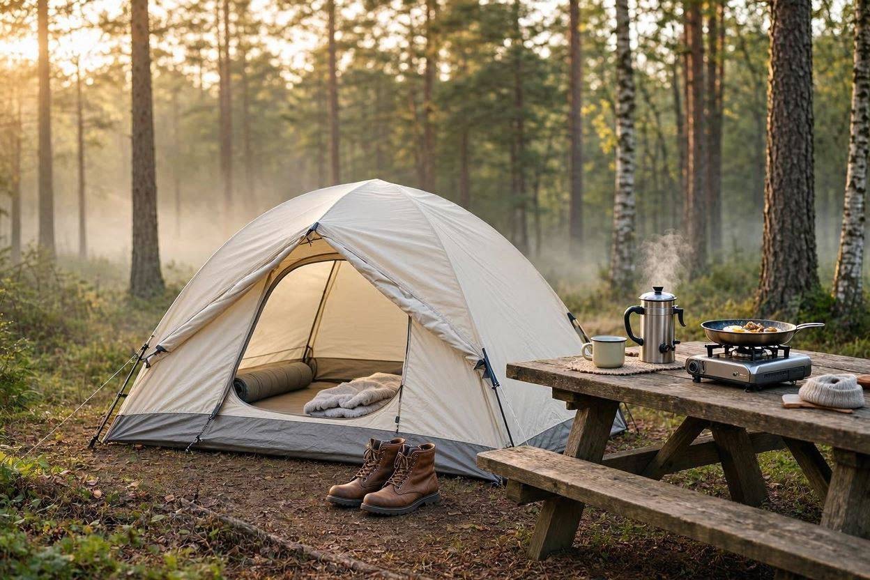 Morning Campsite Lifestyle